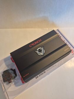CRUNCH 3725 WATTS MONOBLOCK 1 OHM STABLE BUILT IN CROSSOVER WITH BASS CONTROL CAR AMPLIFIER