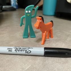 gumby and pokey figurines