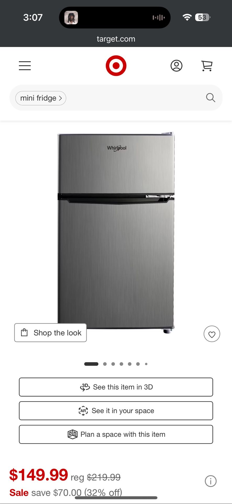 Whirlpool Mini Fridge