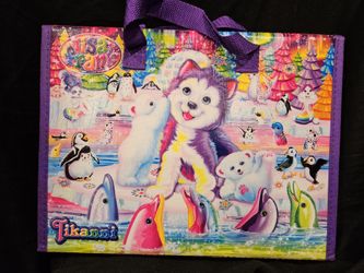 Pre-owned-Lisa Frank Tikanni Husky trifold portfolio,