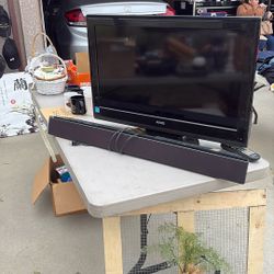 32” Tv And  Sound Bar