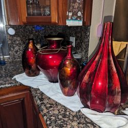 Beautiful Red Vases