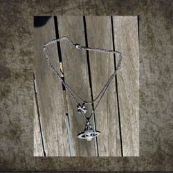 Vivienne Westwood Silver Chain + Pendants