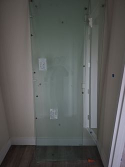 Shower door glass