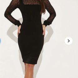 Black cocktail dress