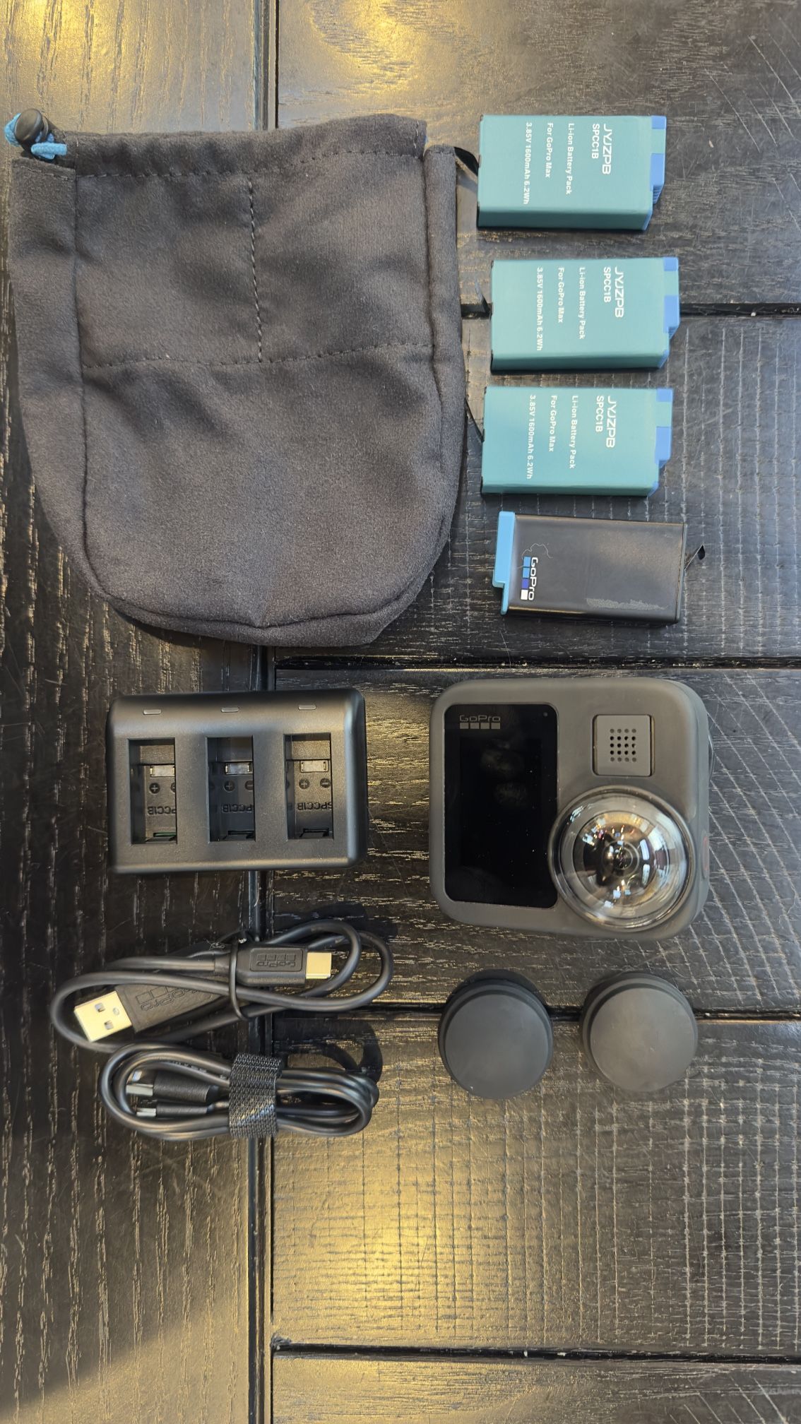 GoPro MAX 360 – Great Condition + 4 Batteries!