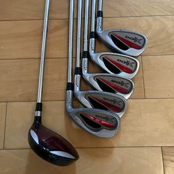 Titech xgen golf irons and 3 wood