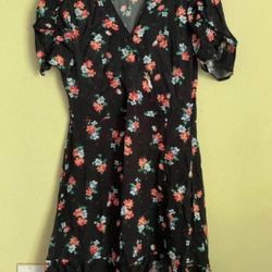 ZARA see through floral dress size M