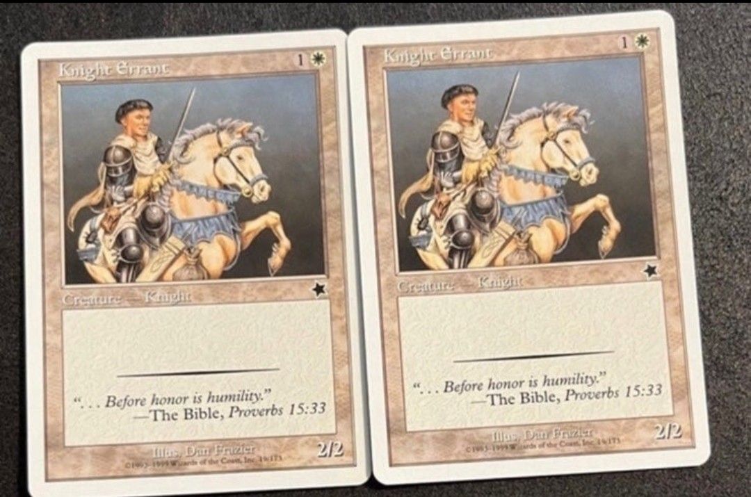 MTG Magic the Gathering - Starter 1999: 2x Knight Errant