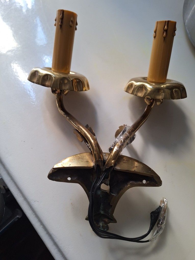 Vintage Brass Wall Lamp