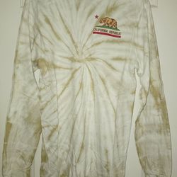 Nor Cal Northern California Republic Tan Dye Long Sleeve Shirt