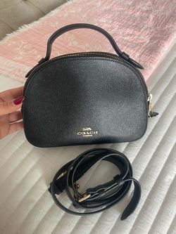 Coach Black Leather Crossbody Bag