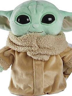 Mattel Star Wars Grogu Plush 8-inch Character Figure from Star Wars The Mandalorian, Soft Doll in Classic Look