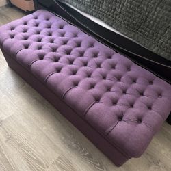 Purple Storage Ottoman