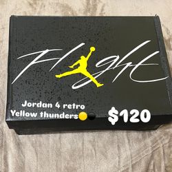Jordan 4’s Retro Yellow Thunder 