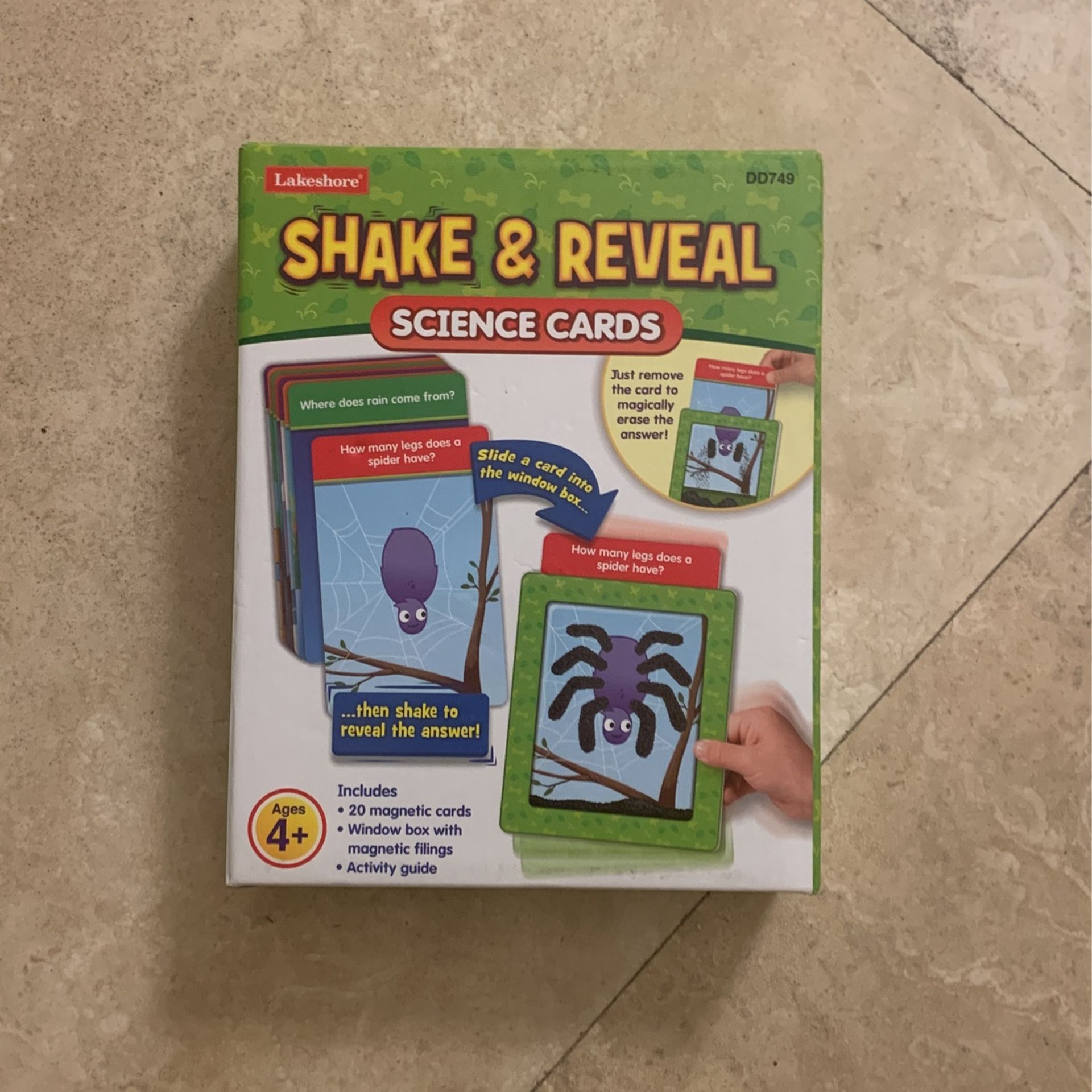 Lake Shore Learning Shake And Reveal Cards-Like NEW!