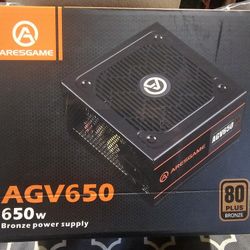 Bronze Power Supply. AGV650. 650W.