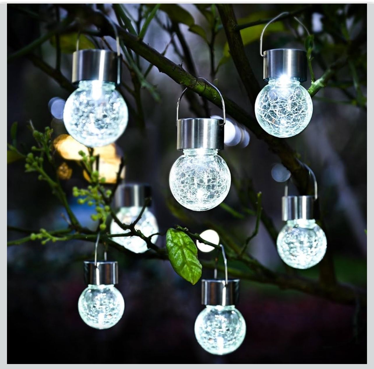 Solpex 12 Pack Hanging Solar Lights Outdoor,Solar Outdoor Lights Decorative, Solar Powered Waterproof Lights, Hanging Globe Light for Garden, Yard, Pa