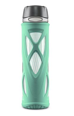 Zulu Atlas 20 oz Glass Water Bottle with Flip Lid
