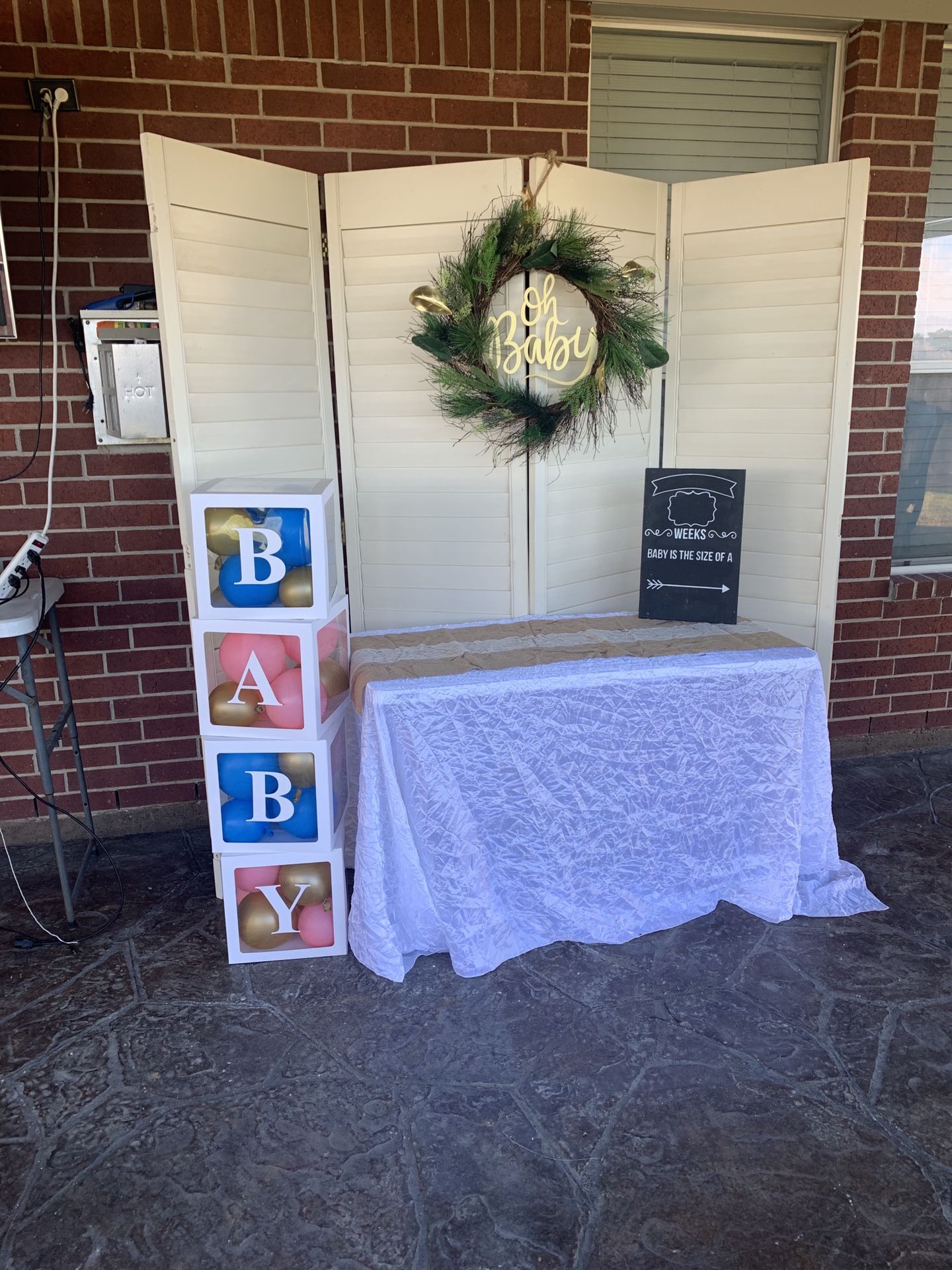Gender Reveal Party decor