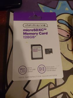Infinitive micro SDXC memory card 128 gb with adapter