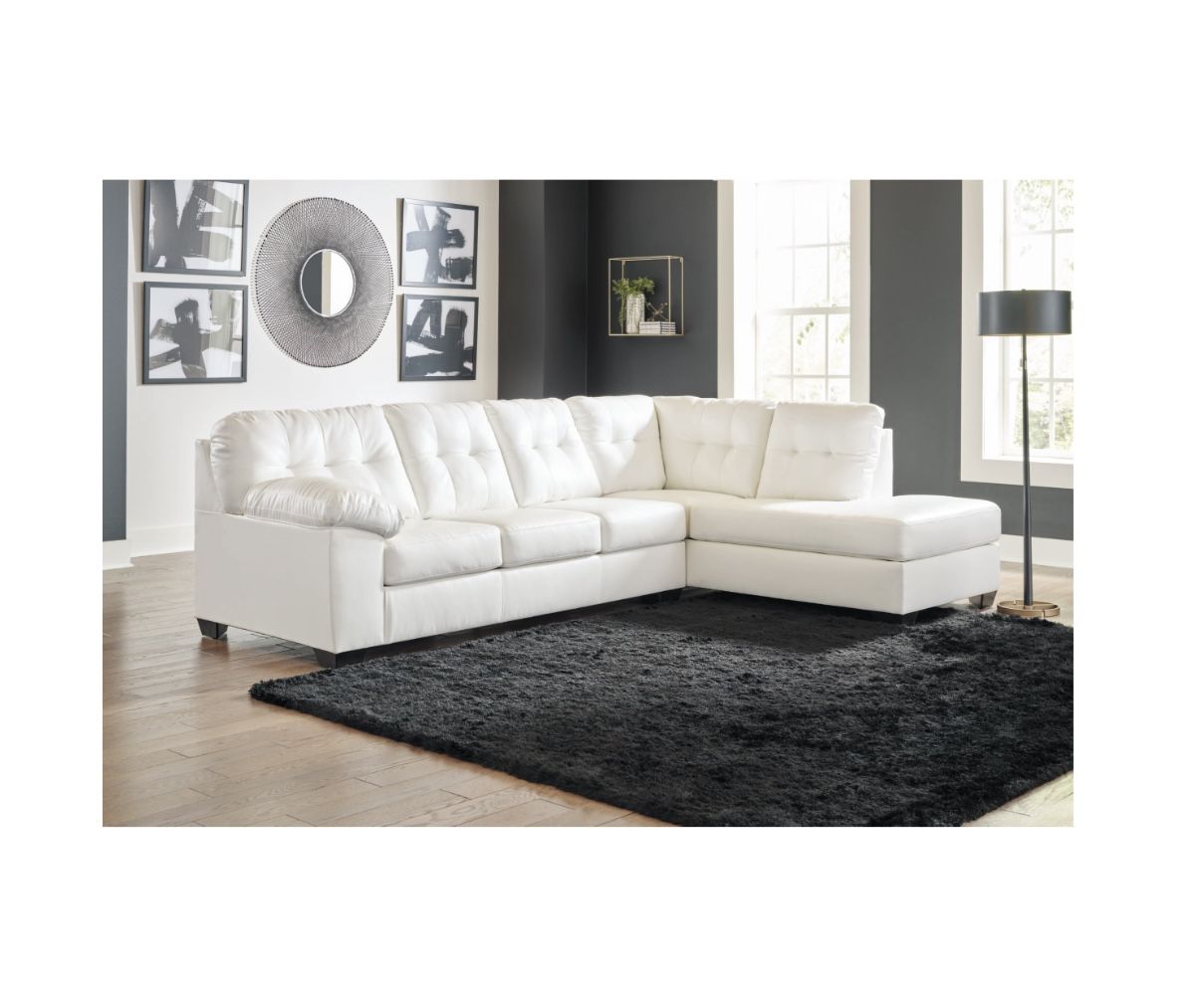 2 piece leather  couch
