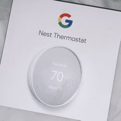 Google Nest Thermostat - Smart Thermostat for Home - Programmable Wifi Thermostat - Snow
