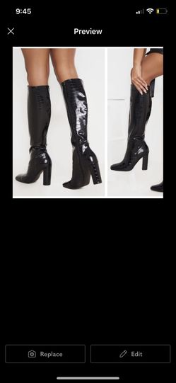 Brand New Black Knee High Boots