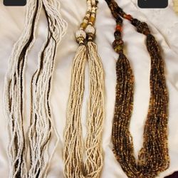 Vintage Long Beaded Necklaces