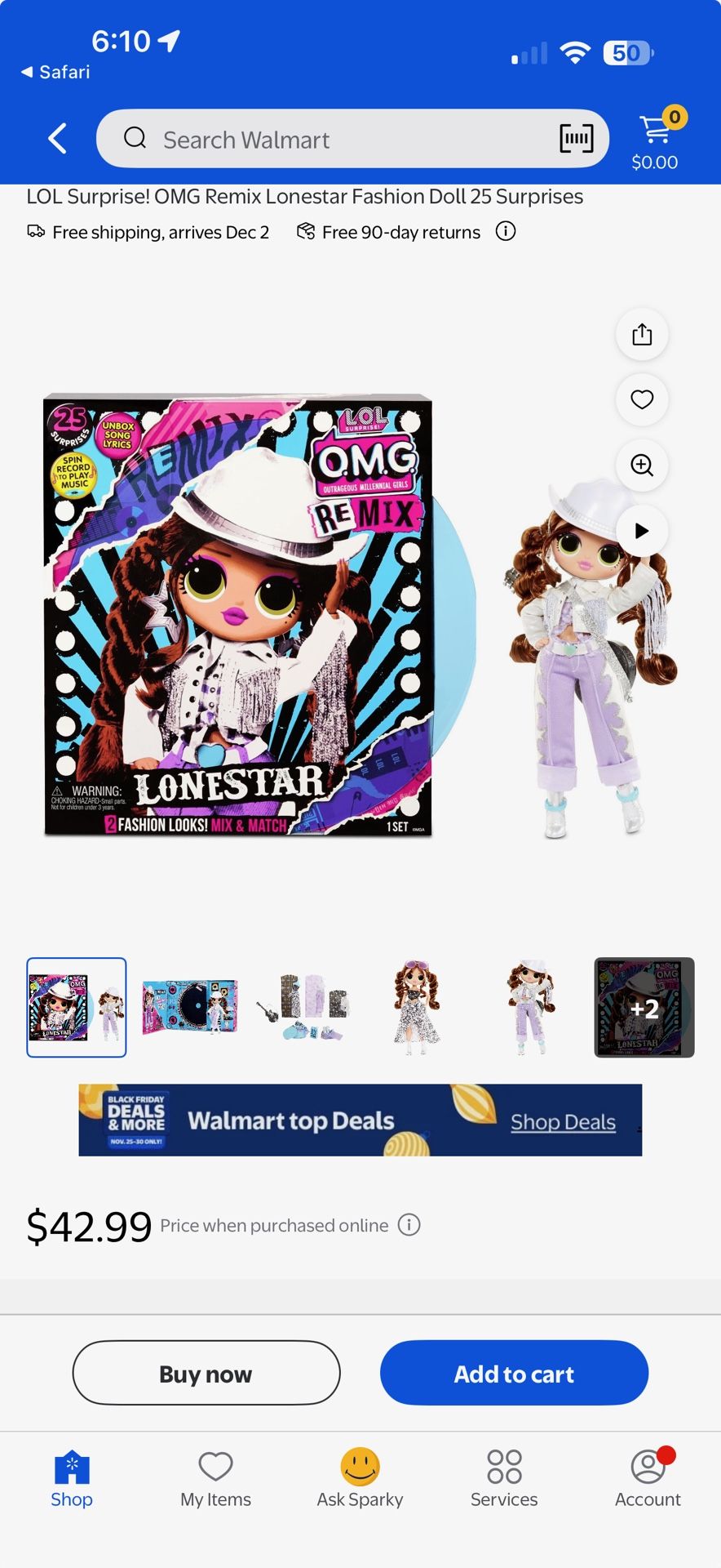 O.M.G. REMIX DOLL LONESTAR Newbox