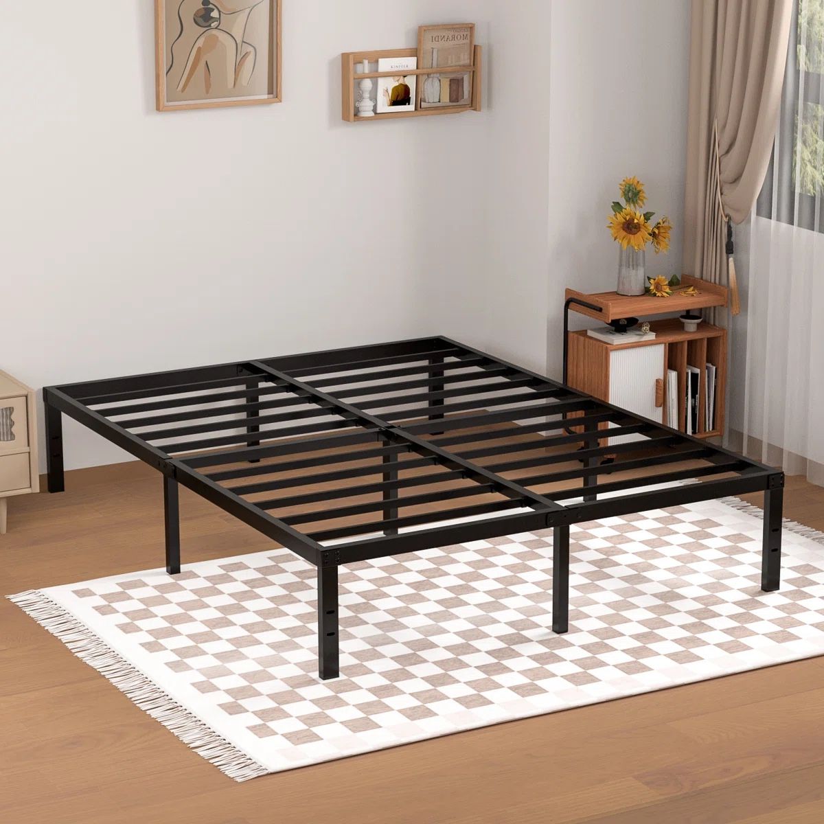 Black Metal Bedframe