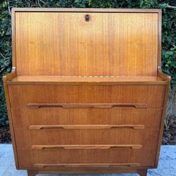 Mid-Century Danish Teak Secretary Desk/Bureau
