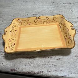 17 inch rectangular baking Dish , Italian Villa