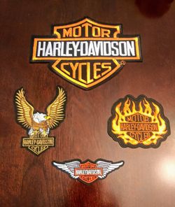 Harley patch set of 4