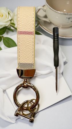 New Fashion Belt Plaid Keychain / Lanyard Multicolor