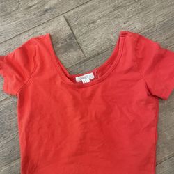 Forever 21 red crop top medium