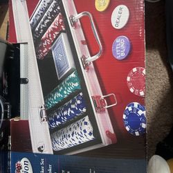 New Poker Set In Original Packaging  