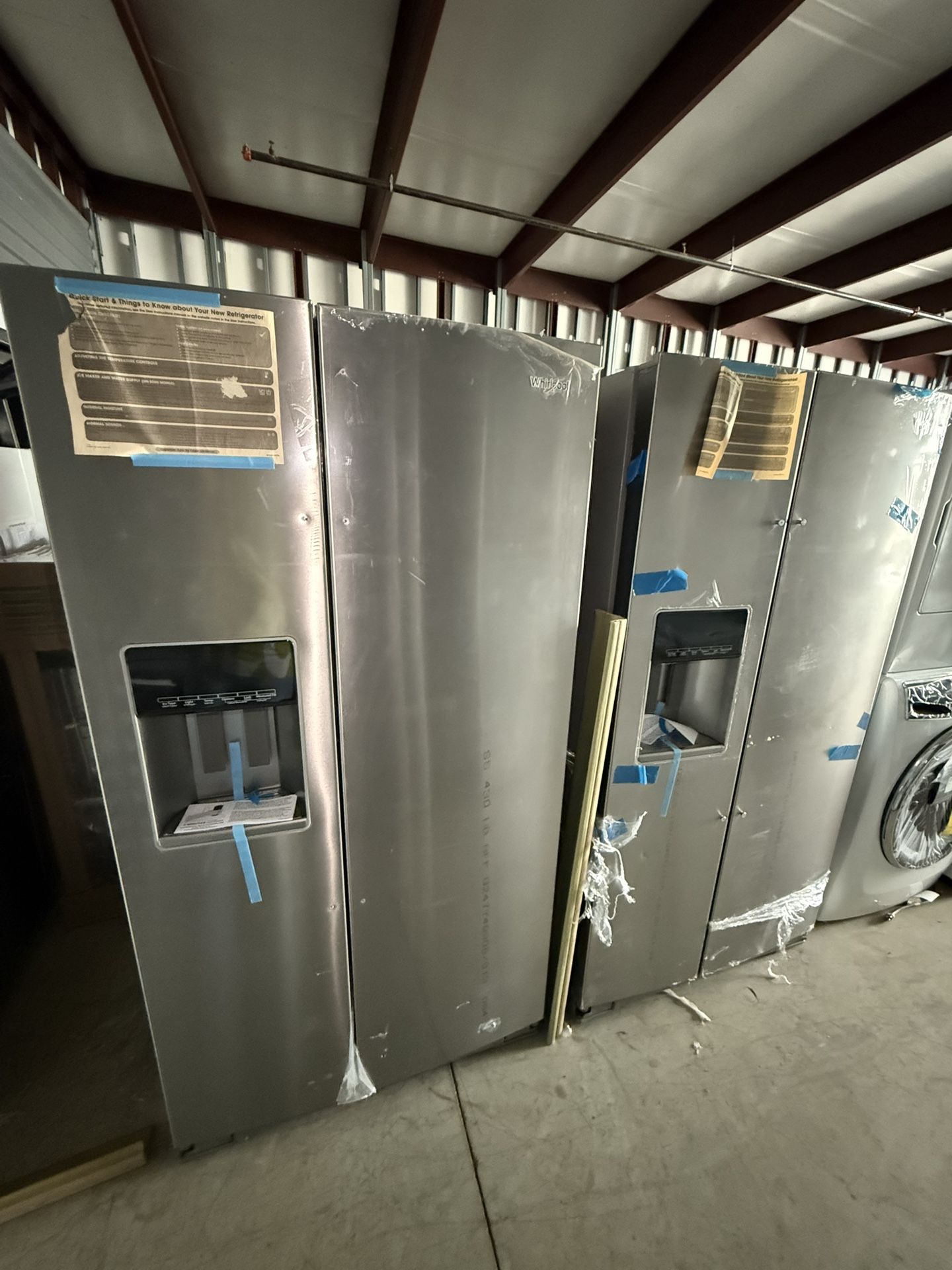 Refrigerators Whirlpool Side By Side 36” Inches In Stainless Steel 