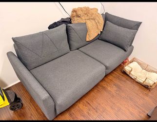 Grey L-shape sofa