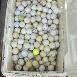 Cooler Full Of Used Random Golf Balls 
