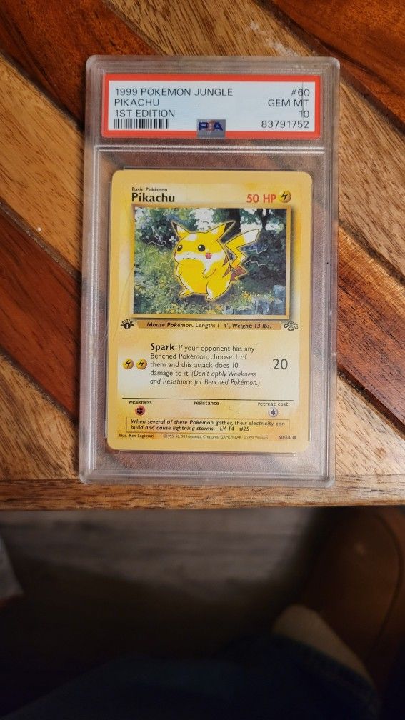 1999 1st Edition Jungle Pikachu PSA 10