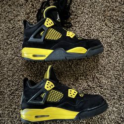 Jordan 4 Retro Yellow Thunder 5y