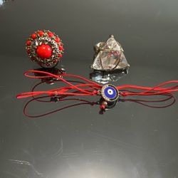 1 Bracelet For Goodluck And Two Rings