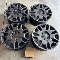 20” TESLA CYBERTRUCK RIMS 2024 OEM STOCK SET 4 Black GENUINE WHEELS Price Firm 