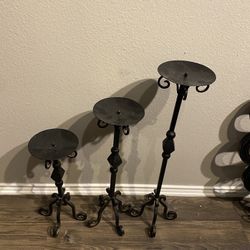 Iron Candle Holder Set Of 3