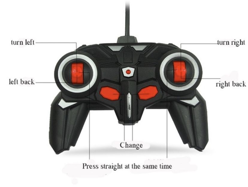 Boys Red Sports Car Lambo Transformer toy with remote control robot birthday hot wheels Christmas