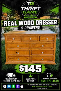 Solid Wood DRESSER FREE DELIVERY$$$ 145$$$