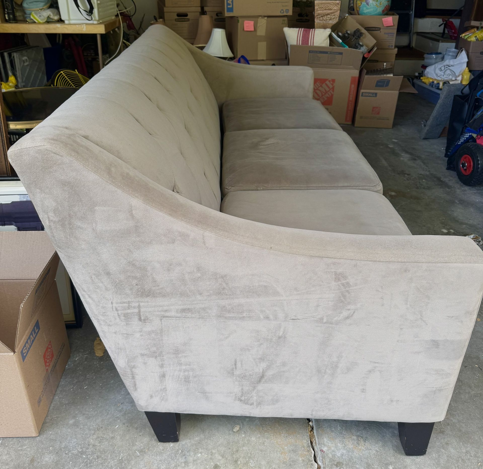Microfiber Grey Sofa