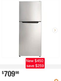 ✨️ Danby 10.1 cu. ft. Top Freezer Refrigerator in Stainless Steel, Counter Depth #9637