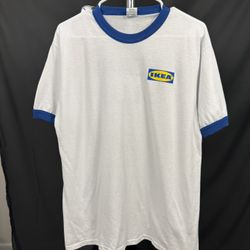 IKEA Ringer T-Shirt – Team Blue – White/Blue – Size L